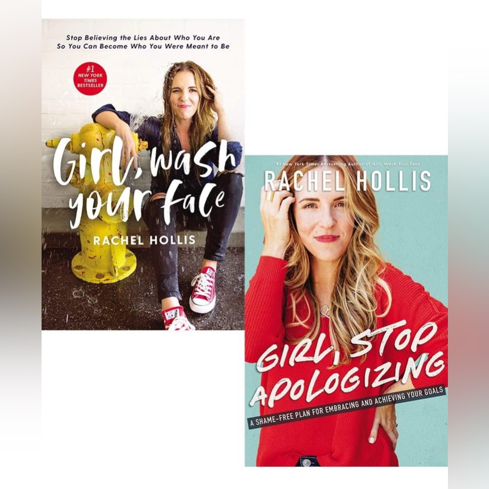 Rachel Hollis Book Set - Girl, Wash Your Face & Girl, Stop Apologizing